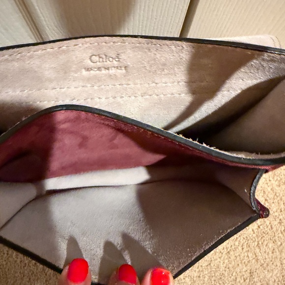 Vintage Burgundy Suede Fringe Bag - Picture 9 of 16